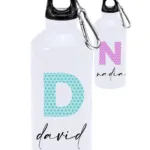 botella inicial lunares colores