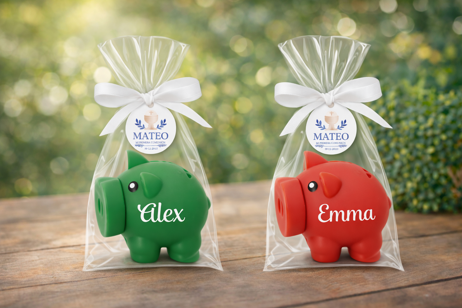 Hucha cerdito personalizada con nombre Hucha cerdito personalizada con nombre - Imagen 1