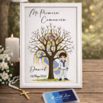 Árbol de huellas personalizado para comunión