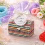 Pañuelos para invitadas en baúl