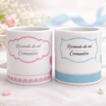 Taza recuerdo comunión personalizada