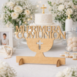 Cartel Madera Mi Primera Comunión Personalizado - Imagen 2