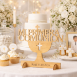Cartel Madera Mi Primera Comunión Personalizado