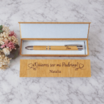 Bolígrafo de Bambú con Estuche Grabado - Imagen 2