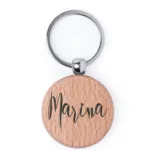 Llavero Madera de Haya Grabado