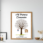 Lamina personalizada casita azul