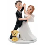 FIGURA NOVIOS CON Perro