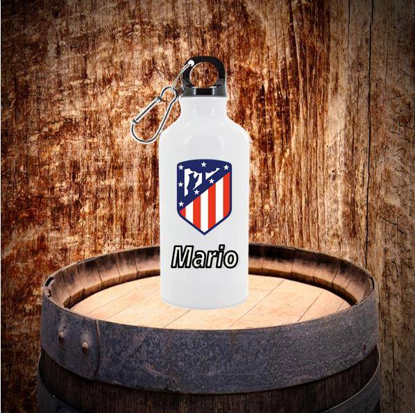 Botella de Aluminio de 400 ml Futbol Real Madrid - Blanco
