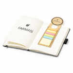 Regla Marcapáginas de Bambú con Notas Adhesivas, personalizada con logo - Imagen 2