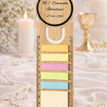 Regla Marcapáginas de Bambú Grabado