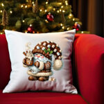 Cojines de Gnomos de Navidad | Diseño Estampado a Todo Color