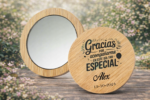 Espejo de Bambú Personalizado - Imagen 2