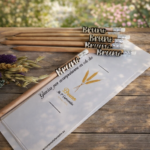 Lápiz de madera personalizado con nombre para detalles de comunión