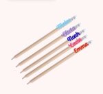 Lápices de madera personalizados con nombre metacrilato