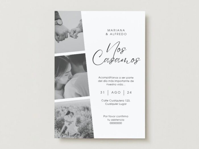💍 Invitación de Boda con Fotos - Imagen 1