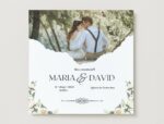 💐 Invitación de Boda con Foto y Diseño Floral 💐