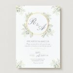 🌿 Invitación de Boda Diseño Olivo Personalizada 🌿