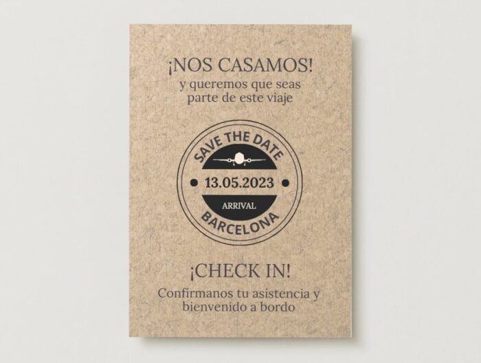 Invitación de Boda Pasaporte - Imagen 3