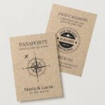 Invitación de Boda Pasaporte