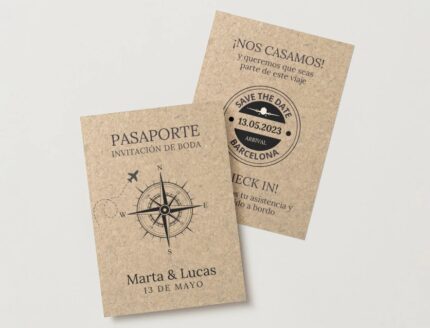 Invitación de Boda Pasaporte