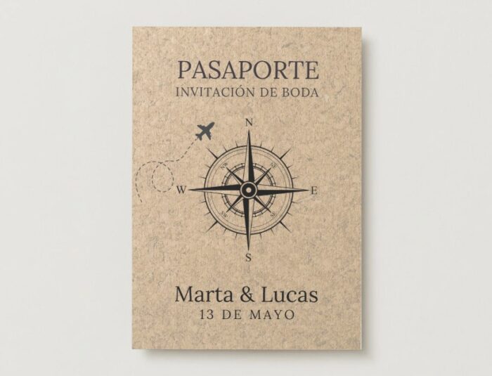 Invitación de Boda Pasaporte - Imagen 2