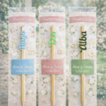 Lápiz Personalizado con Nombre en Metacrilato para Boda