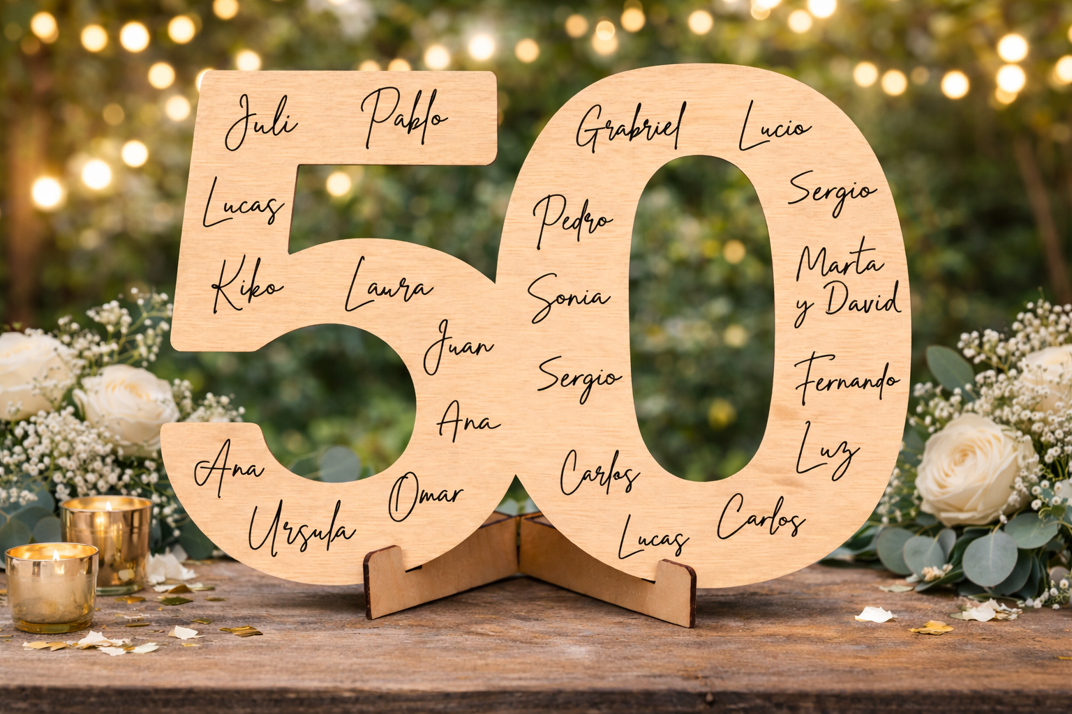 Número de madera para firmas personalizado Número de madera para firmas - Imagen 1