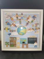 Marco Profesor Personalizado con Playmobil 35x35 cm