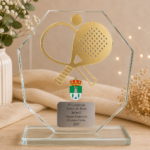 Trofeo Deportivo de Cristal Personalizado( Torneo Verano Pádel )